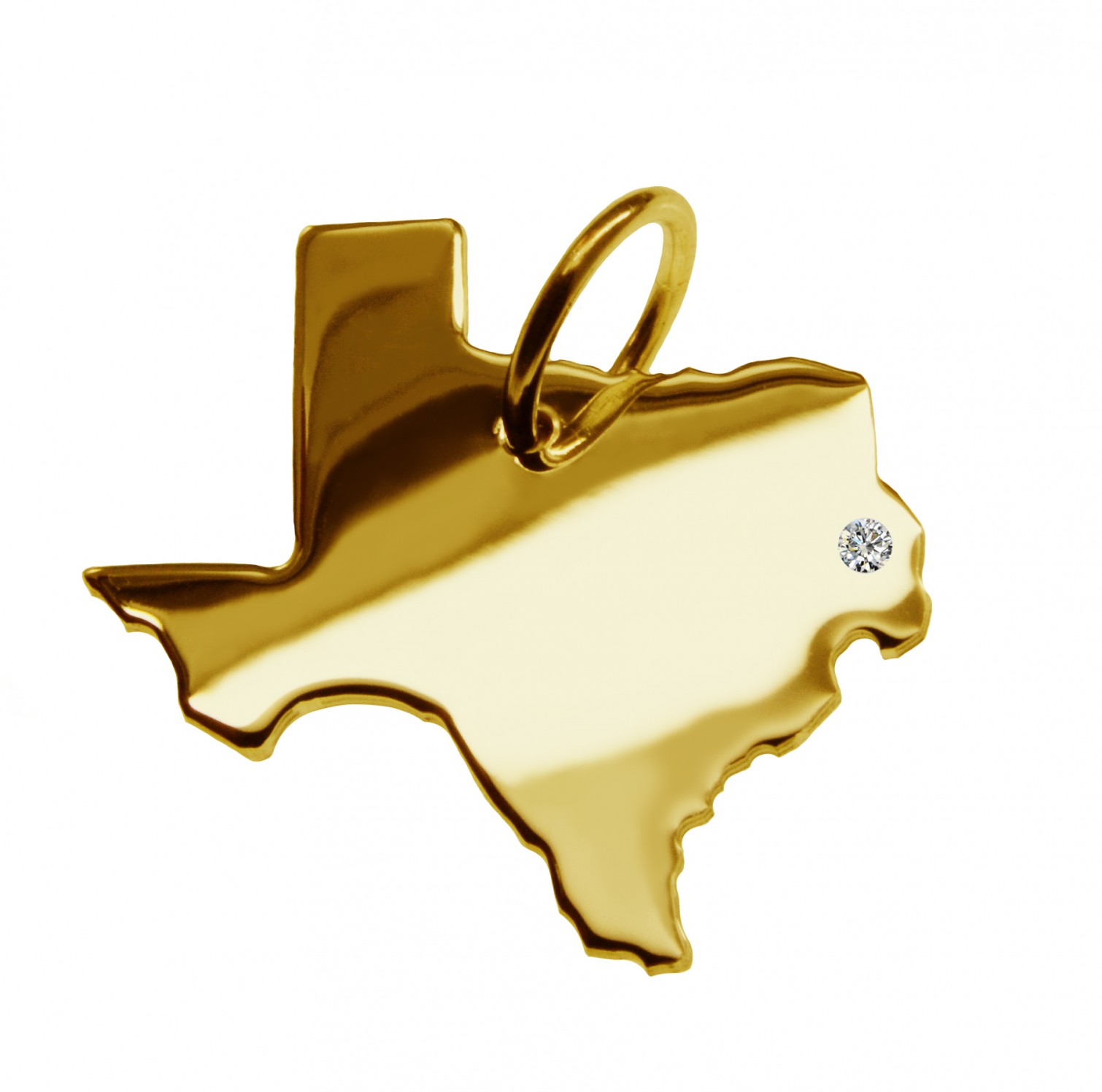 AH-Texas585brill-Texas-Anhaenger-mit-einem-Brillant-