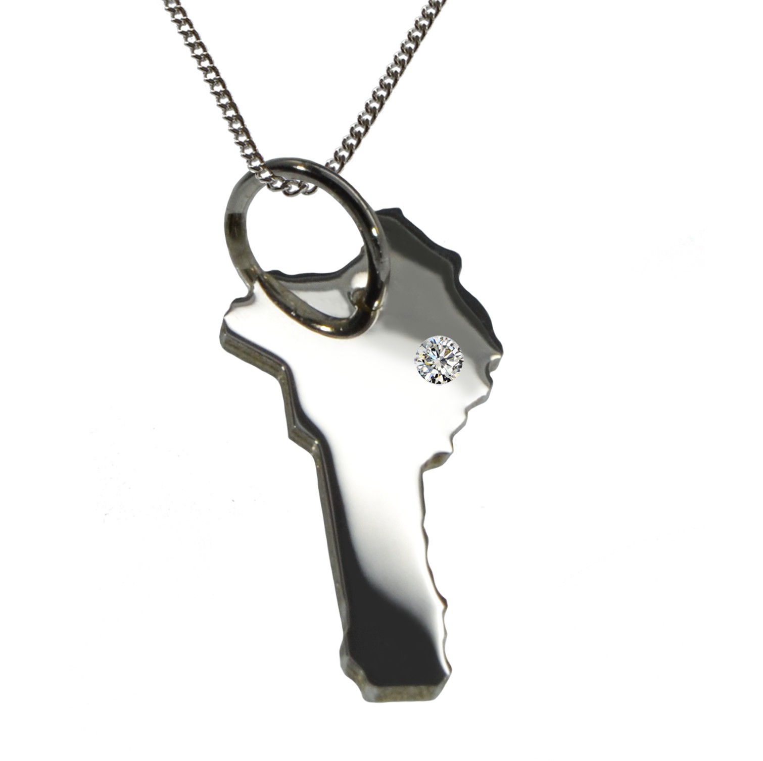 AP1-Benin925brill-50cm-Halskette-Benin-Anhaenger-m