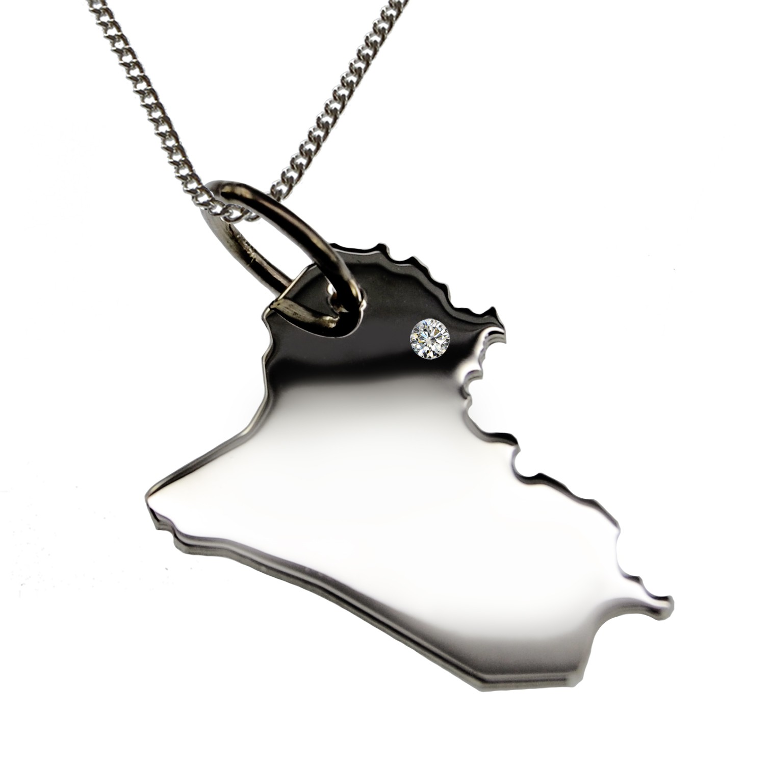 AP1-Irak925brill-50cm-Halskette-Irak-Anhaenger-mit