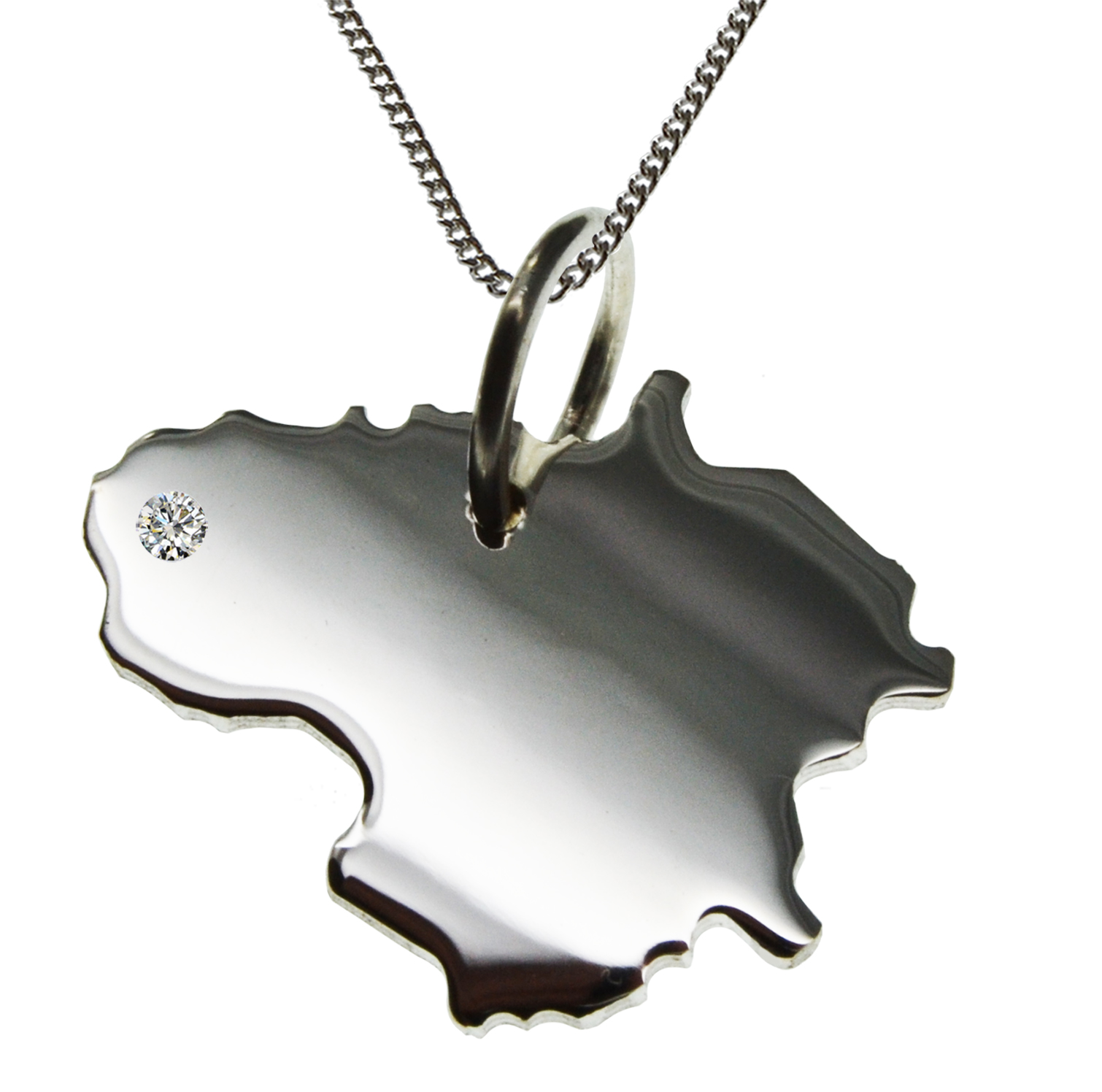 AP1-Litauen925brill-50cm-Halskette-Litauen-Anhaeng