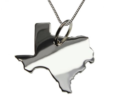 AP1-Texas925-Texas-Anhaenger-925-Silber-mit-Halskett