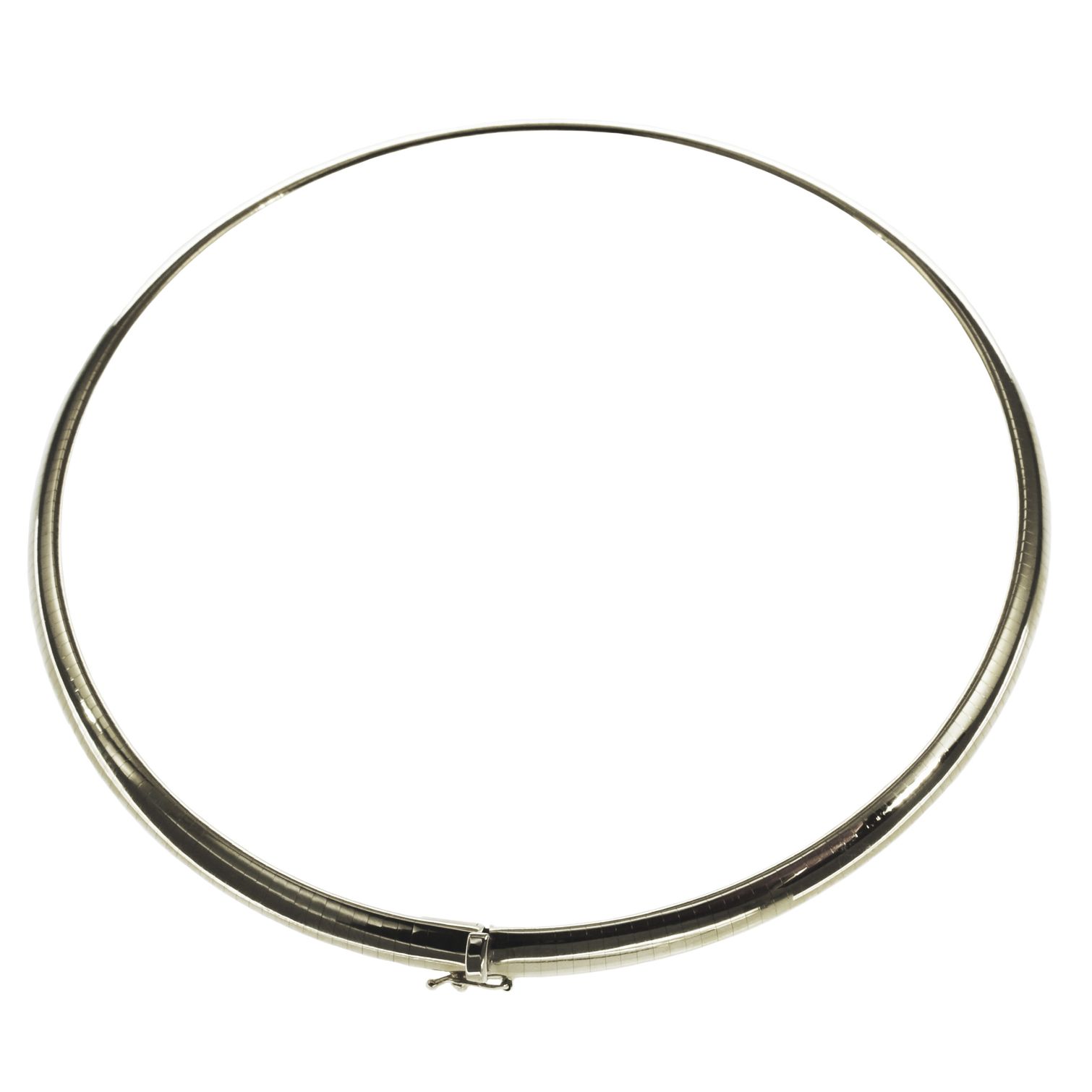 NEW-319-Halsreif-Omega-6mm-flach-42cm-585-Weissgold-Omega-585-Weissgold-42cm-Halsreif-4195