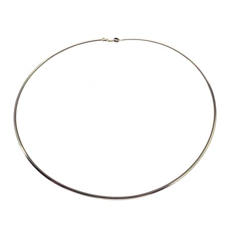 NEW-421-Halsreif-Omega-0-8mm-40cm-750-Weissgold-Kette-Omega-750-Weissgold-40cm-Halsreif-4297